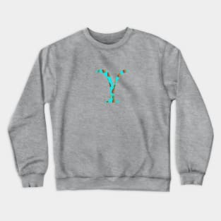 Upsilon Pineapple Letter Crewneck Sweatshirt